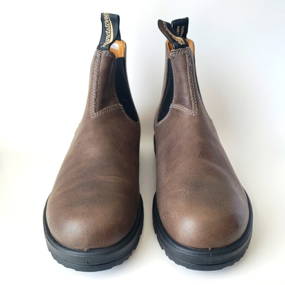 Blundstone 1469 Steel Grey Leather Chelsea Ankle Boots Size 8.5 New in Box - Picture 3 of 11